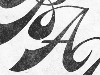 BAU logo script type vintage