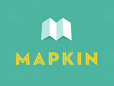 Mapkin icon logo maps startup type