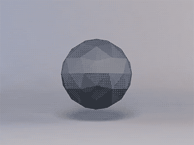 Boring animated sphere