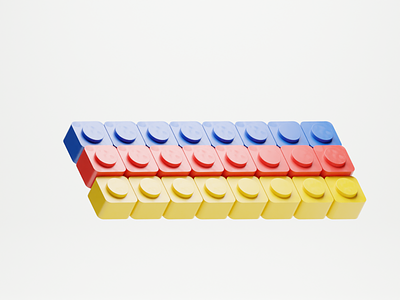 Lego 3dillustration blender3d cinema4d design dribble illustration illustrator lego logo octane ui