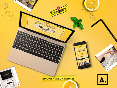 Momentos Schweppes actdigital design schweppes schweppesportugal ui ux webdesign