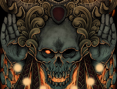 RITUAL SKULL art artwork band clothing death metal drawing illustraion poster skate skull skull art