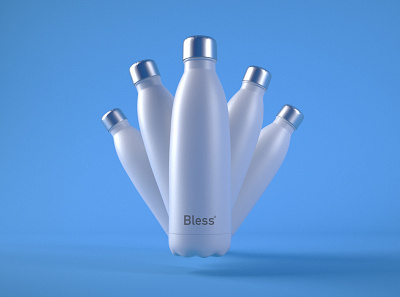 Bless Bottle Product Viz 3d 3d design branding productdesign