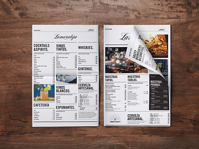 lamoraleja menu argentina branding madrid restaurant restaurant branding