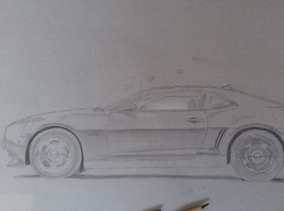 My "Chevrolet Camaro Mk5" drawing branding design drawing
