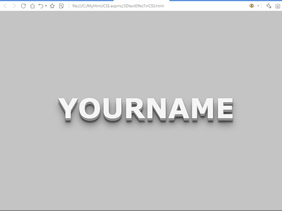 Nice 3D text Effects, using just HTML & CSS design draw drawing graphic design html ui