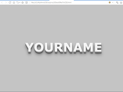 Nice 3D text Effects, using just HTML & CSS