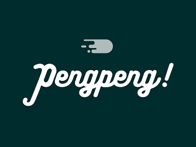Peng Peng flat flat design hand lettering handlettering logo