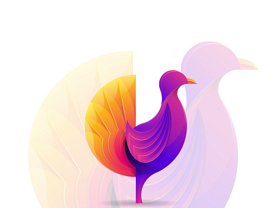 Gradient Chicken Logo