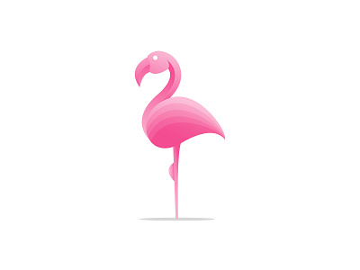 Flamingo Logo bird branding design flamingo gradient logo symbol vector