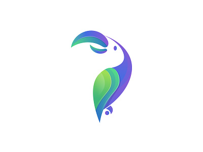 Toucan Logo bird branding design gradient logo toucan vector