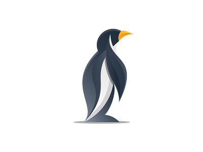 Penguin Logo animal bird branding design gradient logo penguin symbol vector