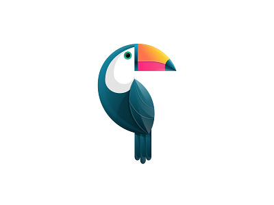Toucan Logo animal bird branding design gradient logo symbol toucan vector