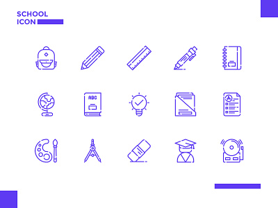 Back To School Icon app icon icons ps design school ui vector web