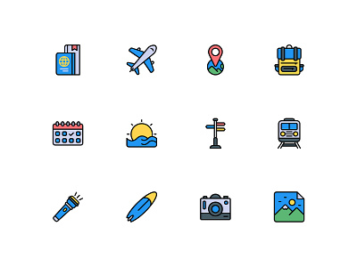 Travel Icon app design holday icon ps symbol travel ui vector web