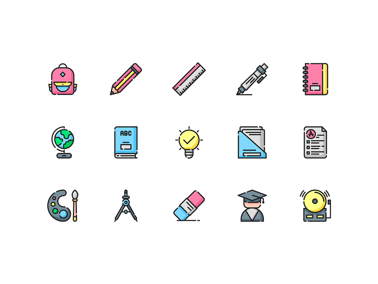 Back To School Icon by Yusup Saputra on Dribbble