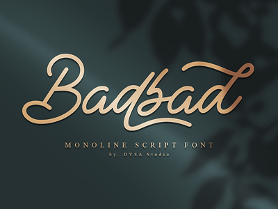 Badbad - Monoline Script Font