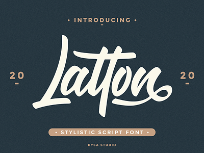 Latton - Stylistic Script Font branding calligraphy elegant fashion font handwritten lettering logo logotype modern script