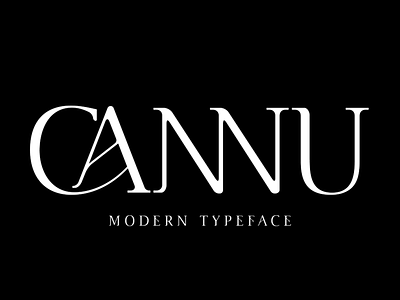 CANNU - Modern Typeface bold branding contemporary display headline logo magazine modern poster serif