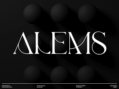 ALEMS - Elegant Serif Typeface bold branding contemporary display font headline magazine modern modern logo poster serif stylish typeface