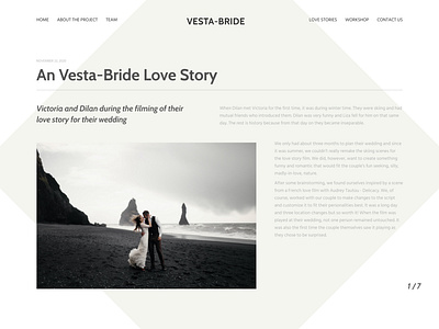 Wedding photographer love story page branding design fashion minimal typogaphy ui ux uxui web website