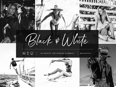 Moody Black And White Lightroom Presets by Wilde Presets