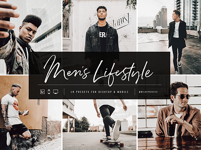 Mens Lifestyle Lightroom Presets by Wilde Presets album cover branding city fashion fashion blogger hip hop layout lightroom presets mens preset minimal mobile presets music street streetwear travel blogger travel presets typeface typography urban