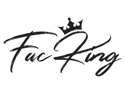 the king of fuck fuck graphic icon king logo logo design logodesign logos logotype thirtylogos typogaphy