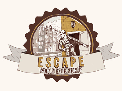 Escape logo adventure amsterdam escape illustration logotype mistery pen