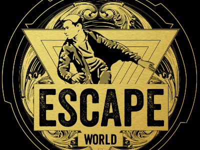 Escape World amsterdam escape illustration logotype room