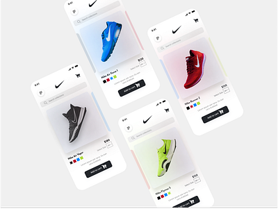Footwear App app design mobile mobileapp mobileui nike shoe sneakers ui uiux uiux design ux