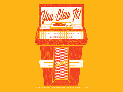 You Blew It! Gig Poster gig poster