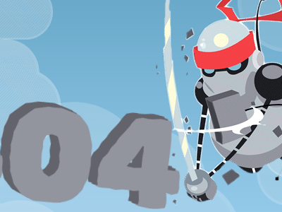 Robot Ninja 404 404 clouds error ninja robot sword