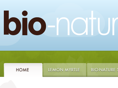 bio-nature blue clouds grass green tabs