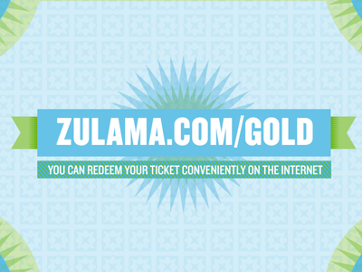 Zulama Ticket Back knockout print