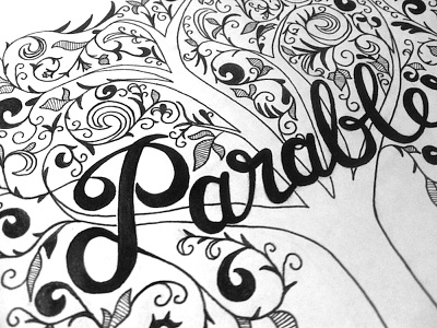 Parables hand lettering lettering type