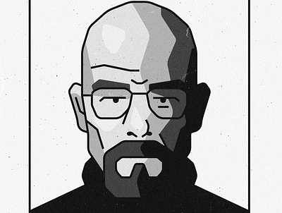 Breaking Bad poster- Walter White adobe adobe illustrator chill design flat hello dribble hellodribbble illustration minimal vector