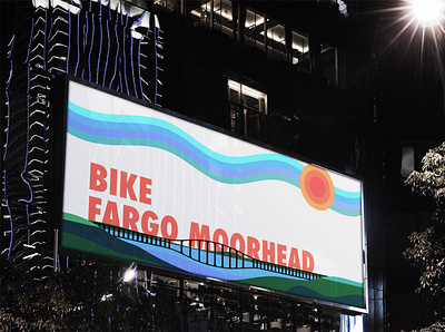 Bike FM adobe ads advertising art billboard branding campaign design flat illustration illustrator minimal minimalistic portfolio typography