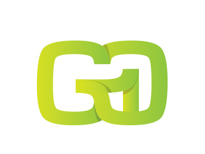 Logo design Go1 branding greenscreen illustrator logo one piece
