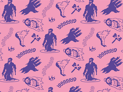 Monster-Pattern design illustration pattern