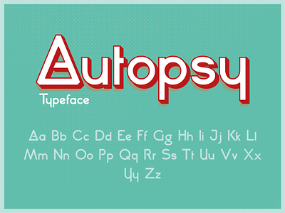 Autopsy Typeface branding design logo typography vector