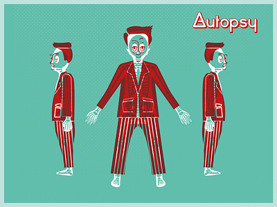 Autopsy Illustration Style branding design flat illustration illustrator vector