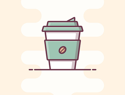 Coffee cup! art coffee coffee cup design designs flat flat design flat illustration graphic design icon illustration illustrator minimal vector vector art vector illustration