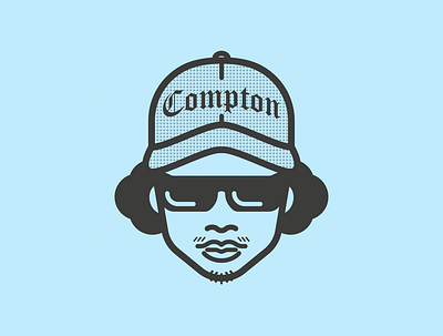 Eazy-E animation design flat graphic design icon illustration illustrator minimal rapper