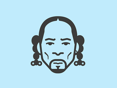 Snoop Dogg animation design flat graphic design icon illustration illustrator logo minimal rapper