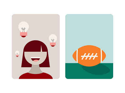Pinterest illustrations 01 bangs brainstorm football ideas pins pinterest smiling sports superbowl woman