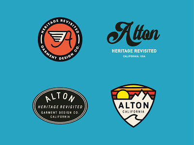 Alton logos badge logo branding icon illustration logo minimal typography