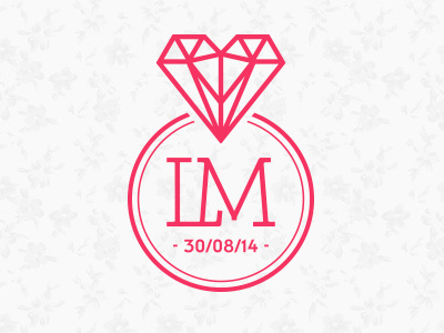 Laurent&Melanie Wedding branding design identity logotype strasbourg wedding