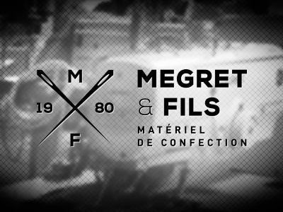 Megret&Fils branding design identity logotype strasbourg