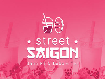 Street Saigon asian food identity logotype strasbourg vietnam